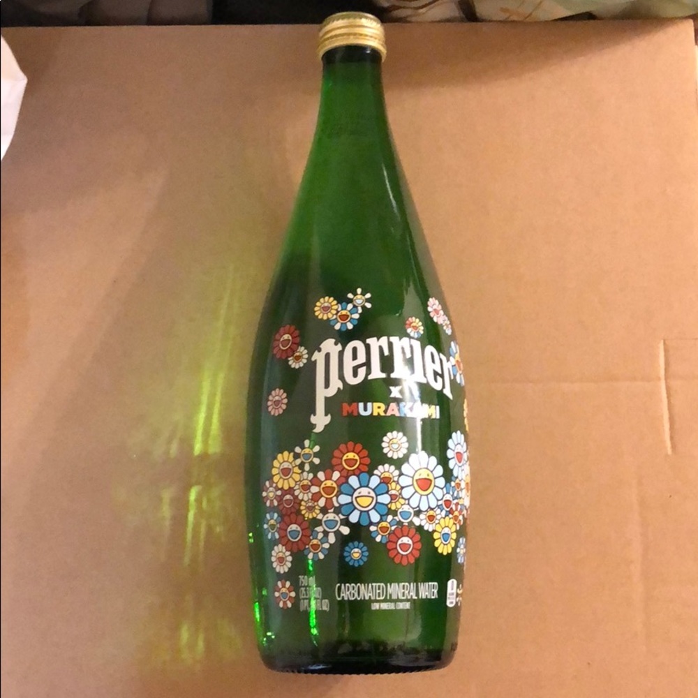 Takashi Murakami Perrier Glass Bottle Limited